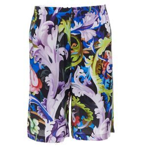 Versace Barocco floral baroque wide shorts